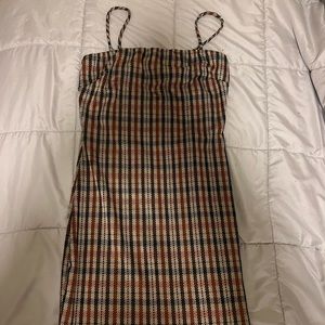 Fashion Nova Plaid Bodycon Dress